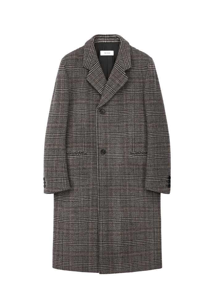 Tonywack - Sortie Wrap Coat (Brown Glen Check) product image 5 | TRAB K-Fashion Australia