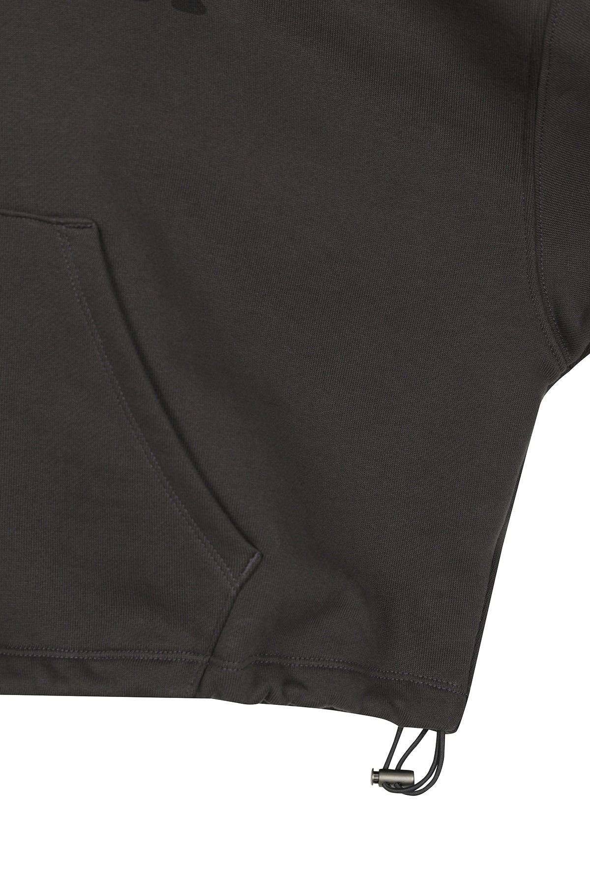 Matin Kim - Graffiti Artwork Crop Hoody Zip Up (Charcoal) product image 4 | TRAB K-Fashion Australia