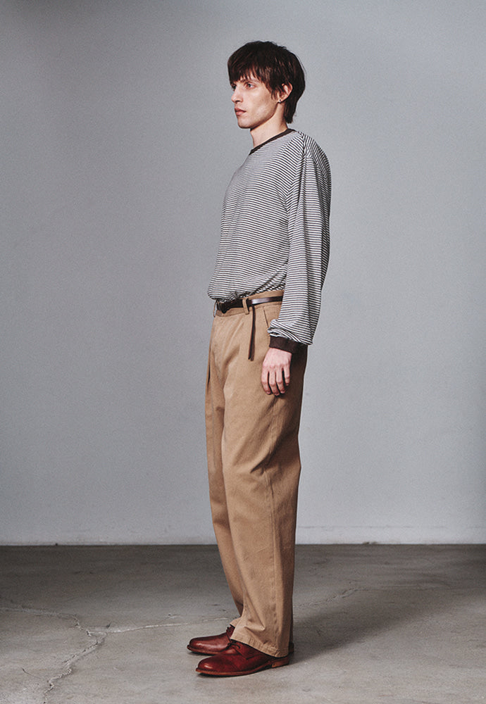 Art if acts - Washed Stripe Long Sleeve (Wood) product image 2 | TRAB K-Fashion Australia