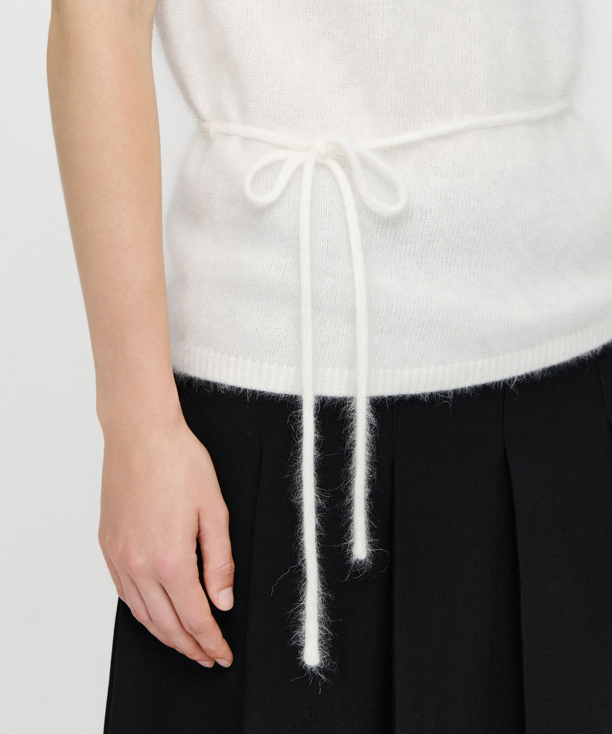 Marithe & Francois Girbaud - Premium Angora Boat Neck Half Knit (Ivory) product image 4 | TRAB K-Fashion Australia