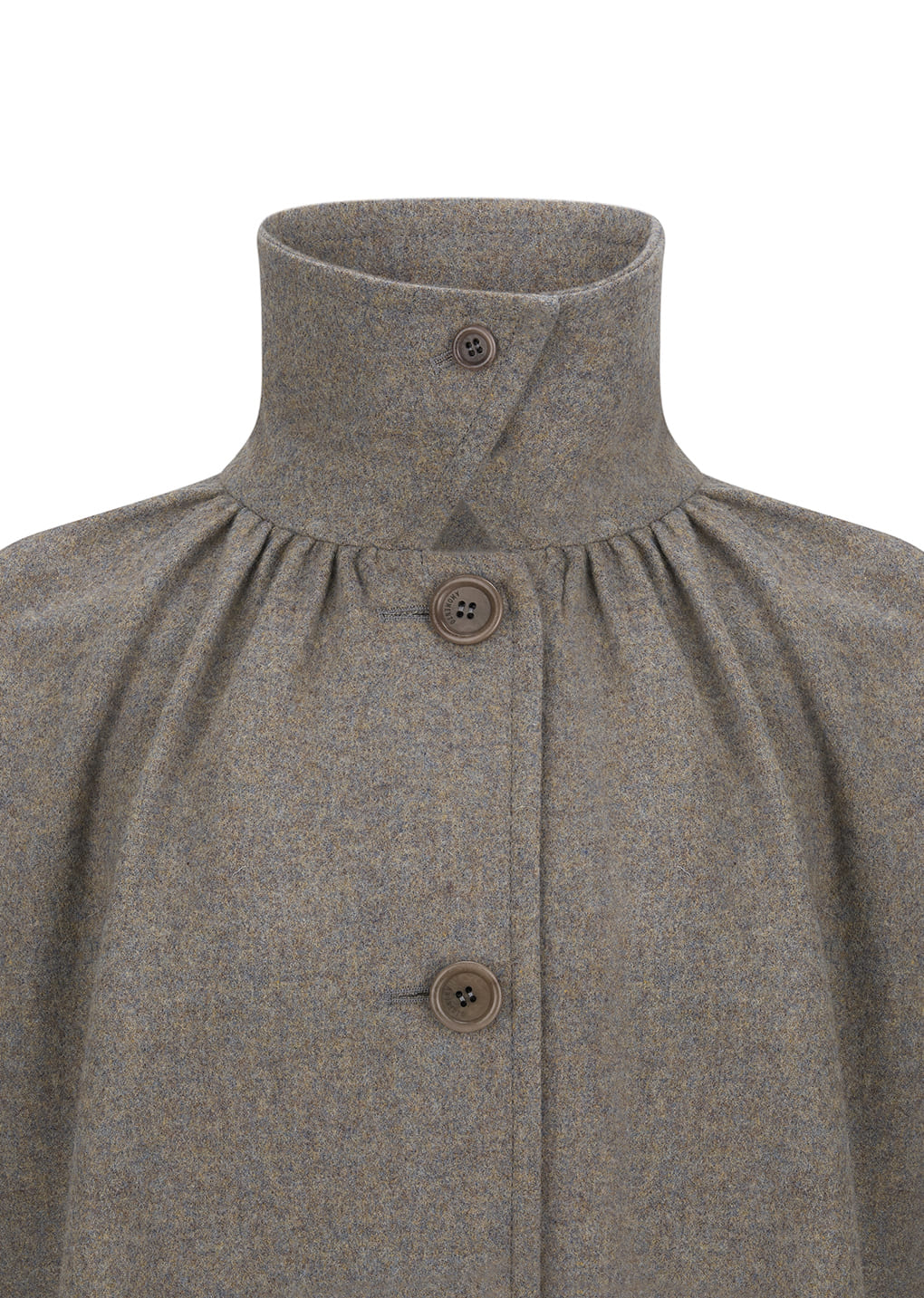 Amomento - shirring coat (Grey Blue) product image 4 | TRAB K-Fashion Australia