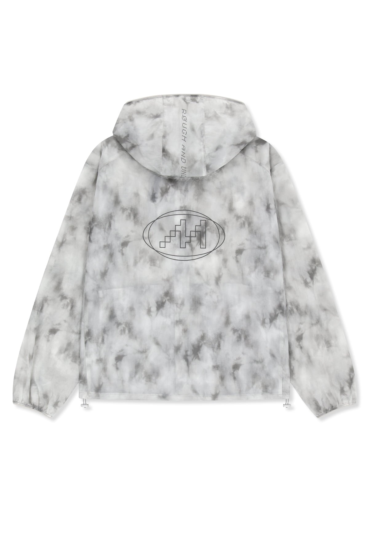Matin Kim - Matin Pace Reflective Logo Windbreaker (Light Grey) product image 2 | TRAB K-Fashion Australia