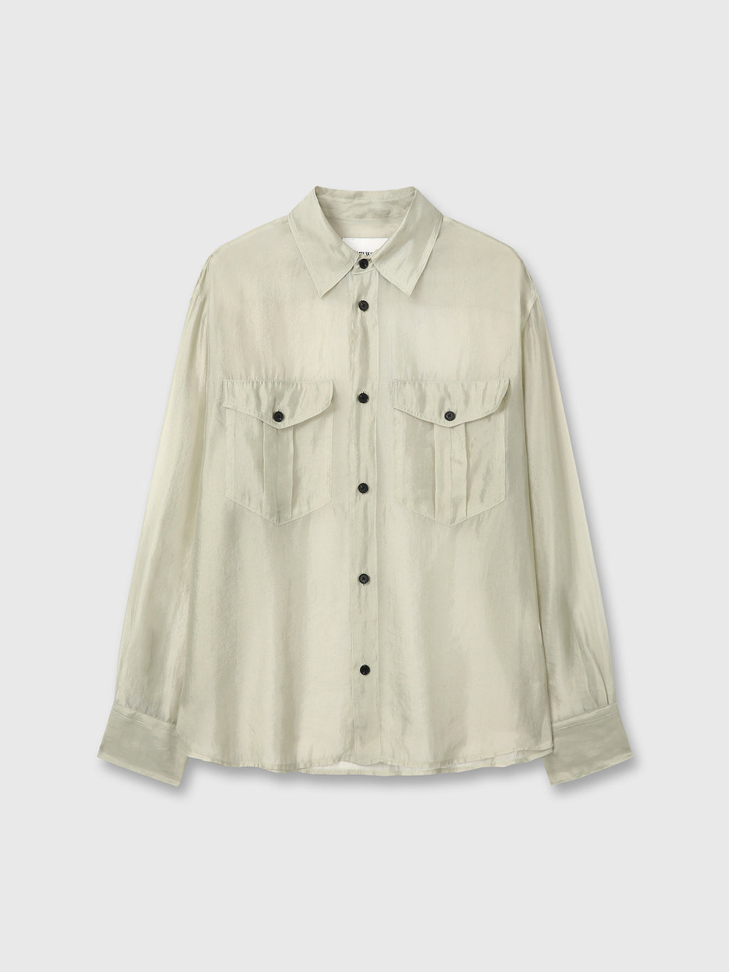 Tonywack - Oversized Sheer Shirt (Pale Green) product image 7 | TRAB K-Fashion Australia