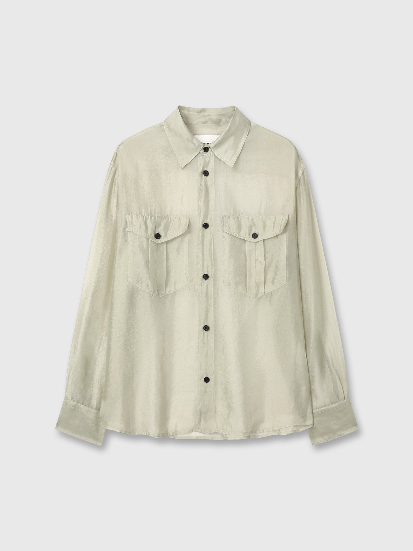 Tonywack - Oversized Sheer Shirt (Pale Green) product image 7 | TRAB K-Fashion Australia