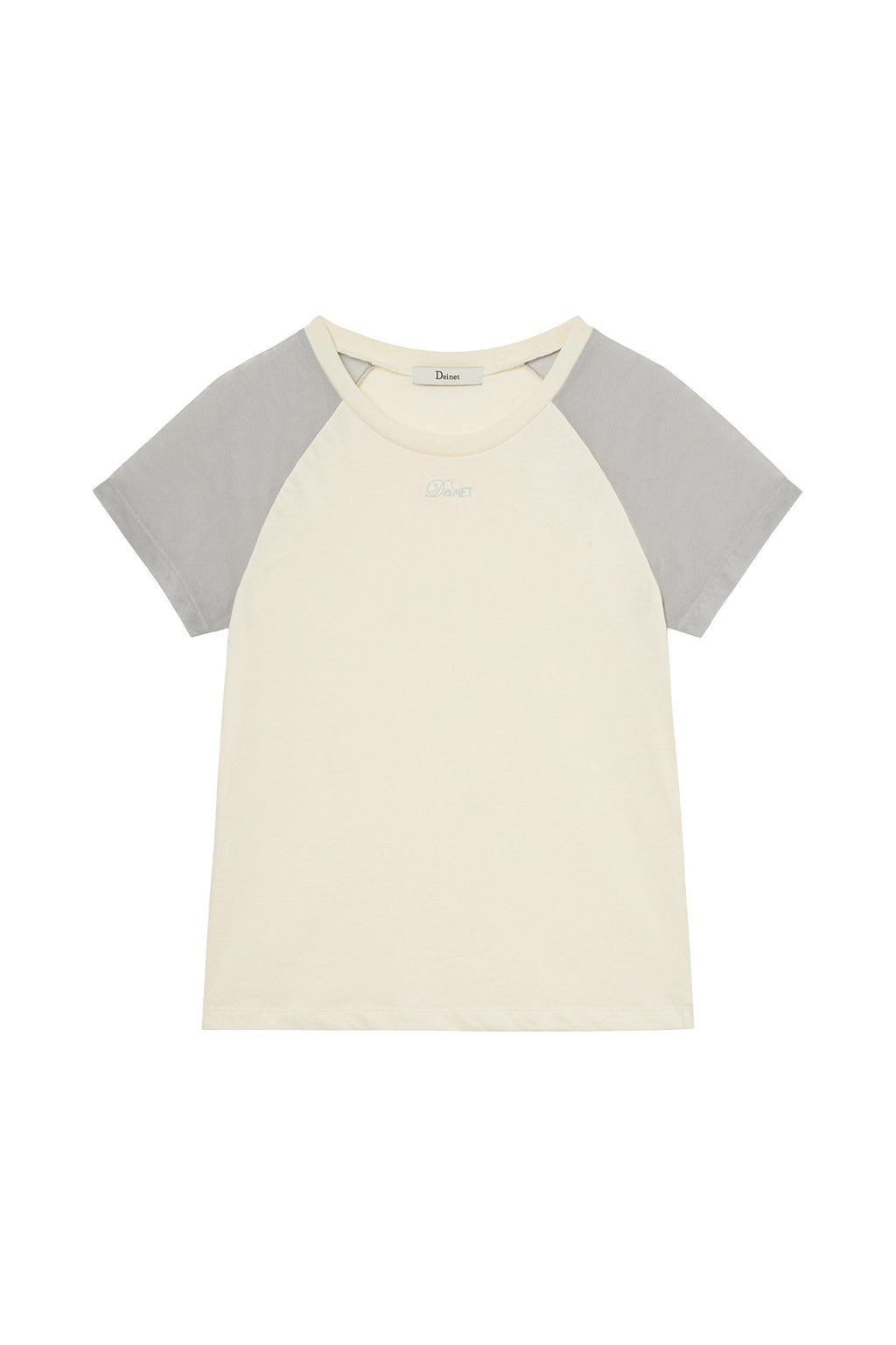 Deinet - Mesh Contrast Raglan T-Shirt (Light Yellow) product image 1 | TRAB K-Fashion Australia