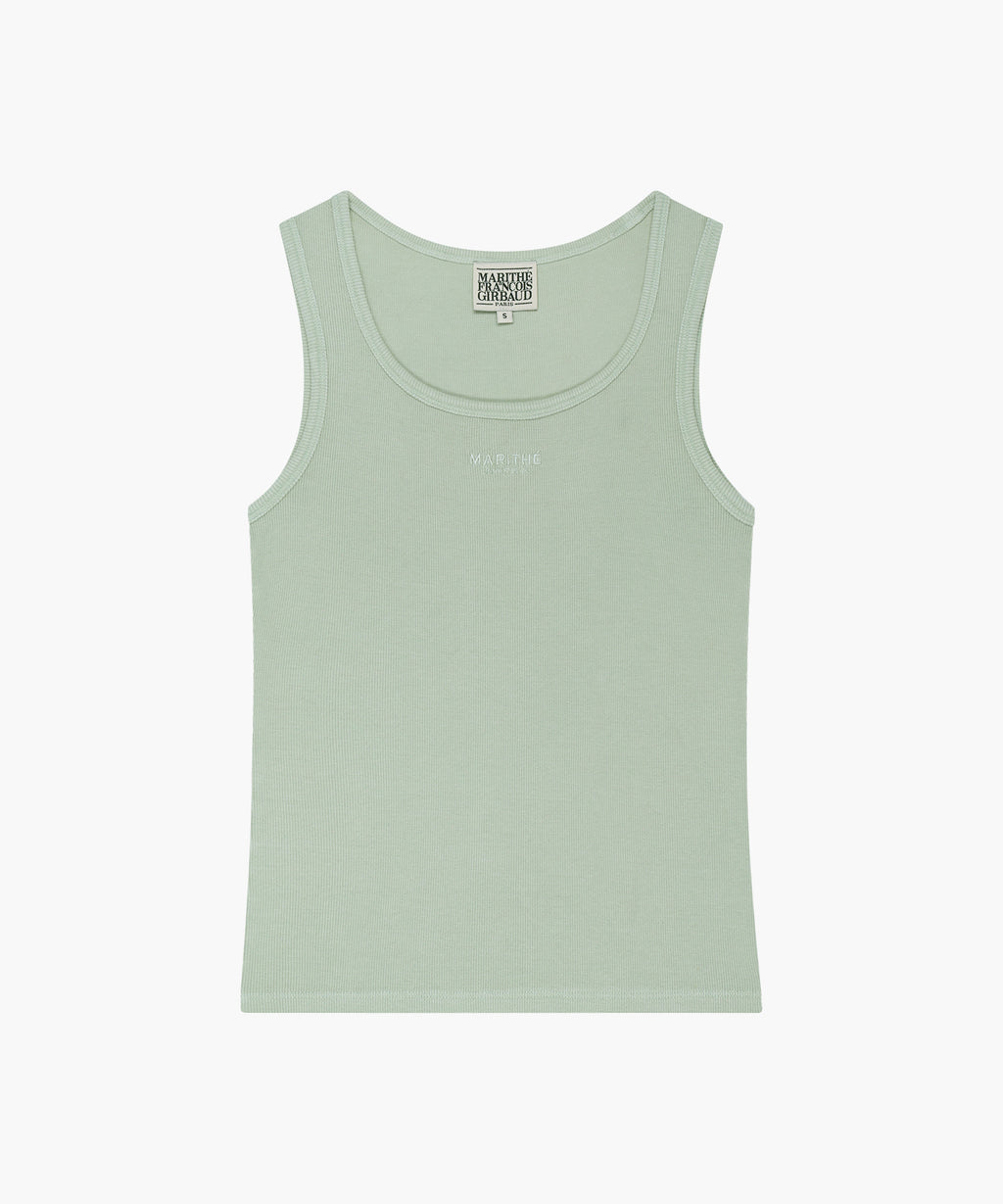 Marithe & Francois Girbaud - Regular Logo Sleeveless (Mint) product image 6 | TRAB K-Fashion Australia