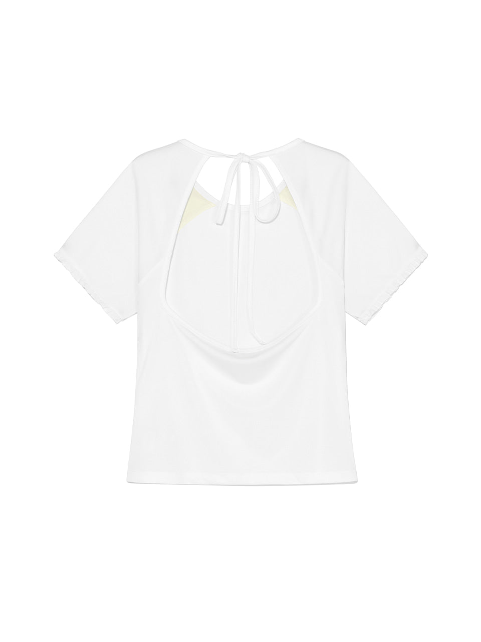 Kijun - Frill Backless Top (Off-White) product image 9 | TRAB K-Fashion Australia
