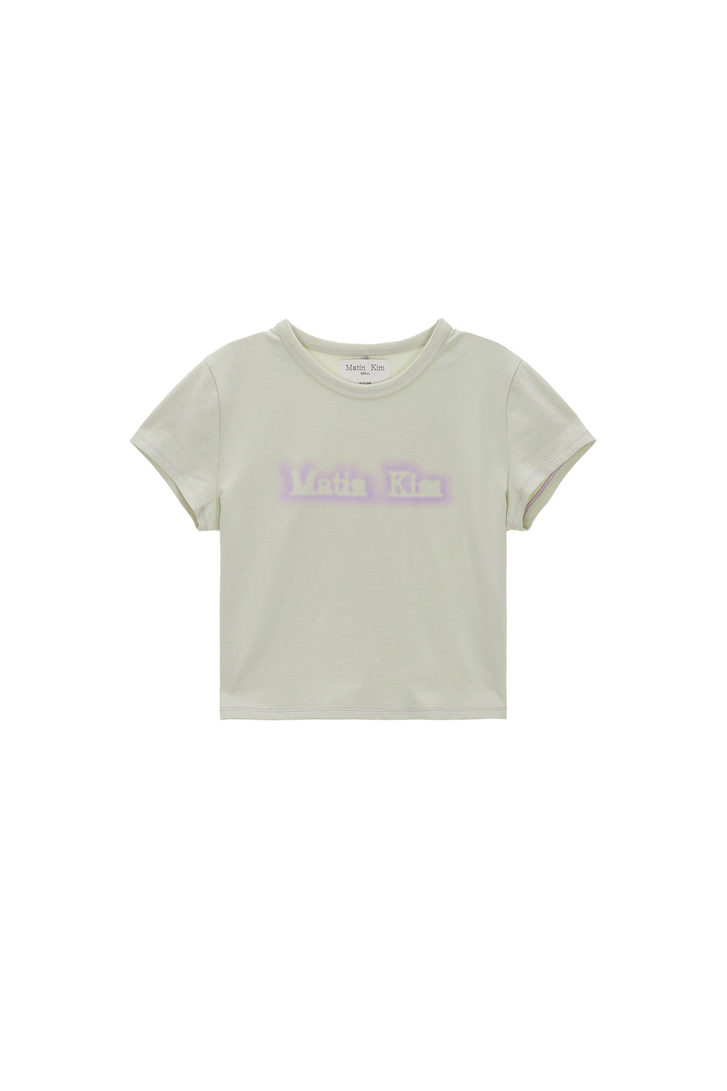 Matin Kim - Matin Shade Logo Crop Top (Light Green) product image 1 | TRAB K-Fashion Australia