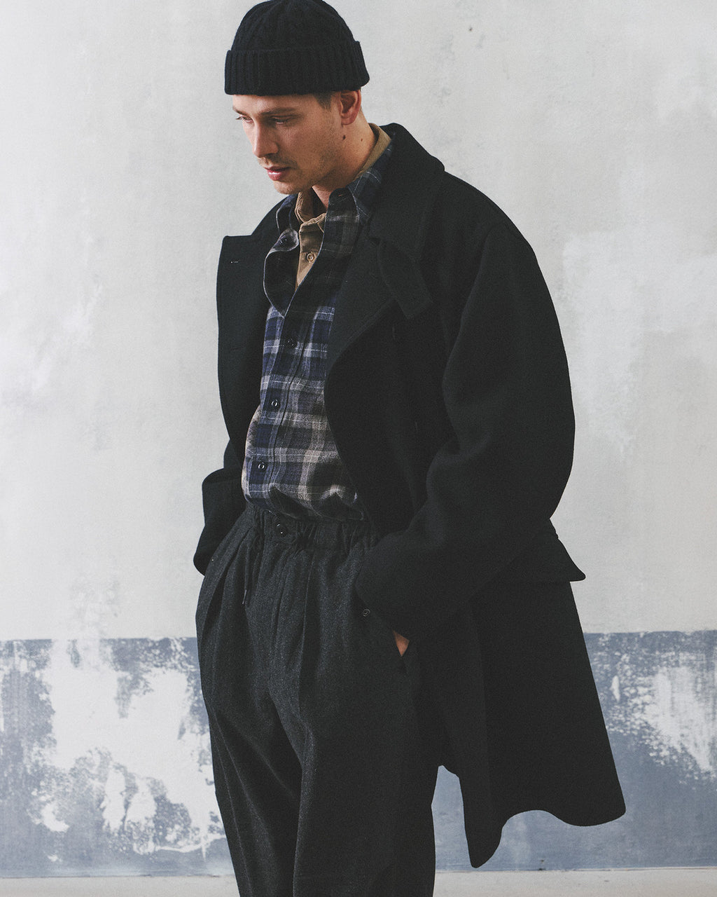 Eastlogue - Naval Coat (Black Melton) product image 2 | TRAB K-Fashion Australia