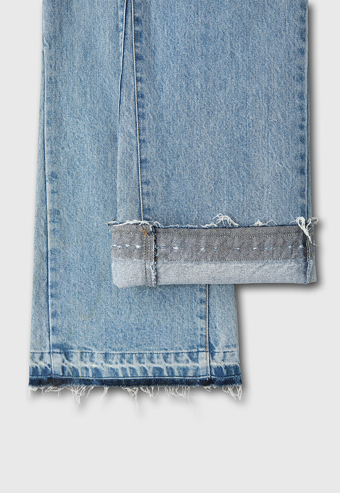 Tonywack - Flared Reconstructed Denim Jeans (Washed Light Blue) product image 11 | TRAB K-Fashion Australia