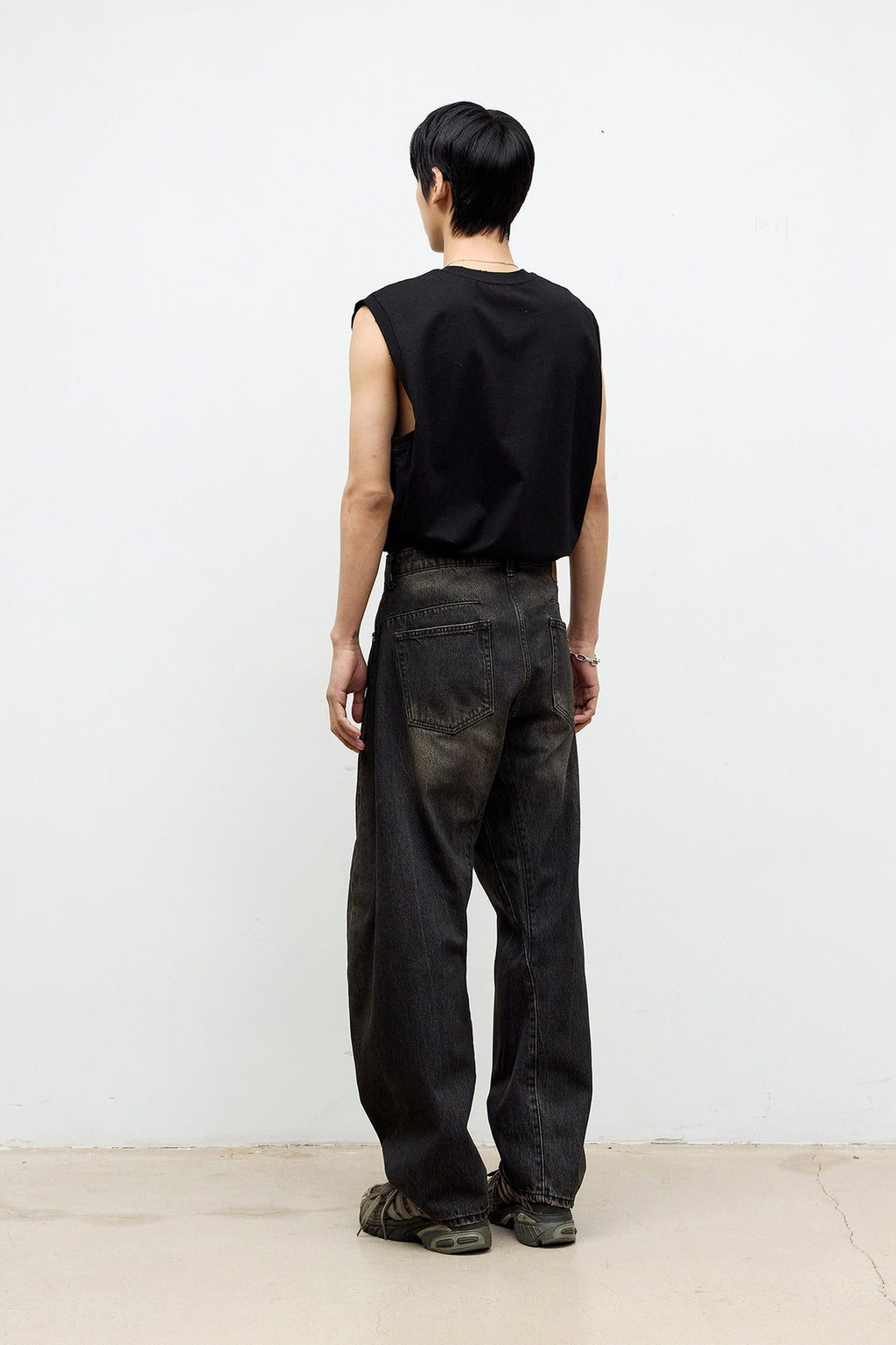 Coor - Distressed Cotton Sleeveless (Black) product image 4 | TRAB K-Fashion Australia