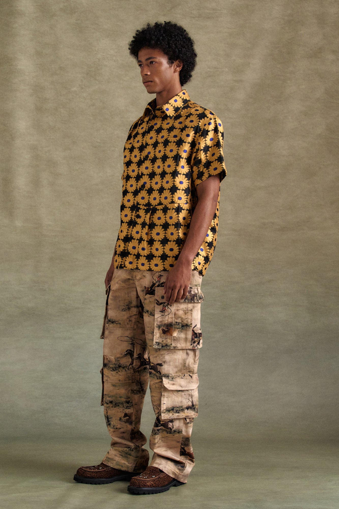 Andersson Bell - Sheer Flower Shirts (Yellow) product image 4 | TRAB K-Fashion Australia