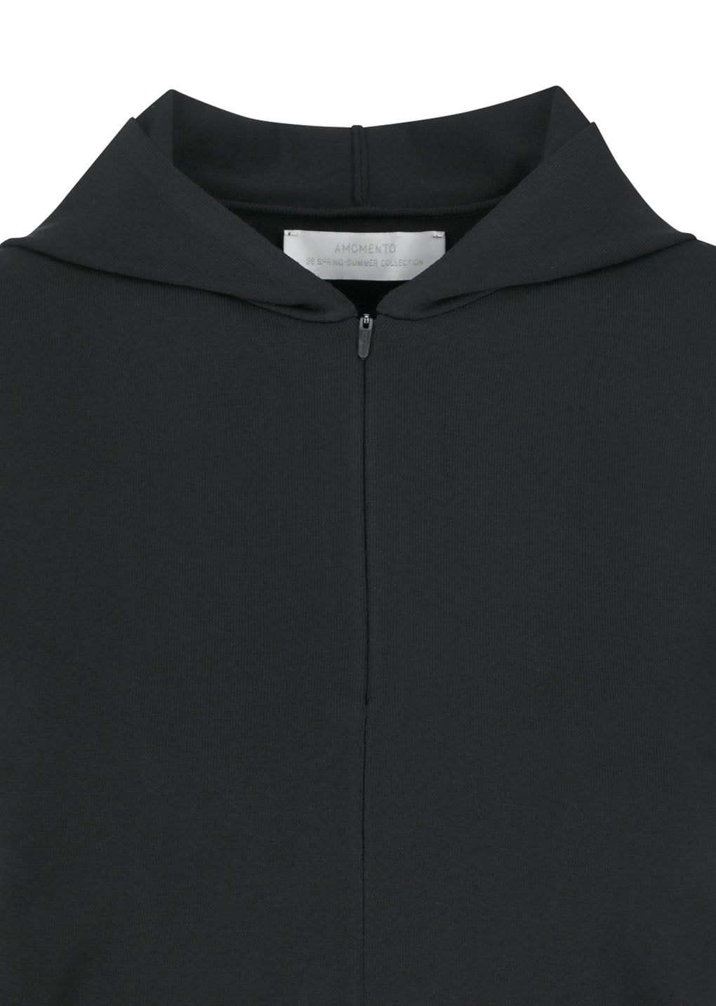 Amomento - Half Zip-up Knit Hoodie (Black) product image 4 | TRAB K-Fashion Australia