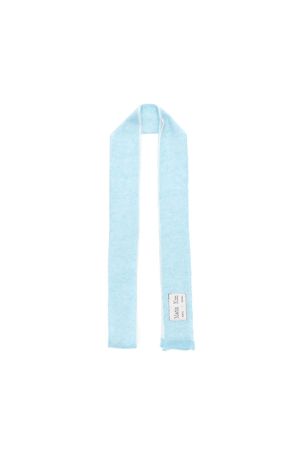 Matin Kim - Two Tone Lettering Muffler (Sky) product image 3 | TRAB K-Fashion Australia