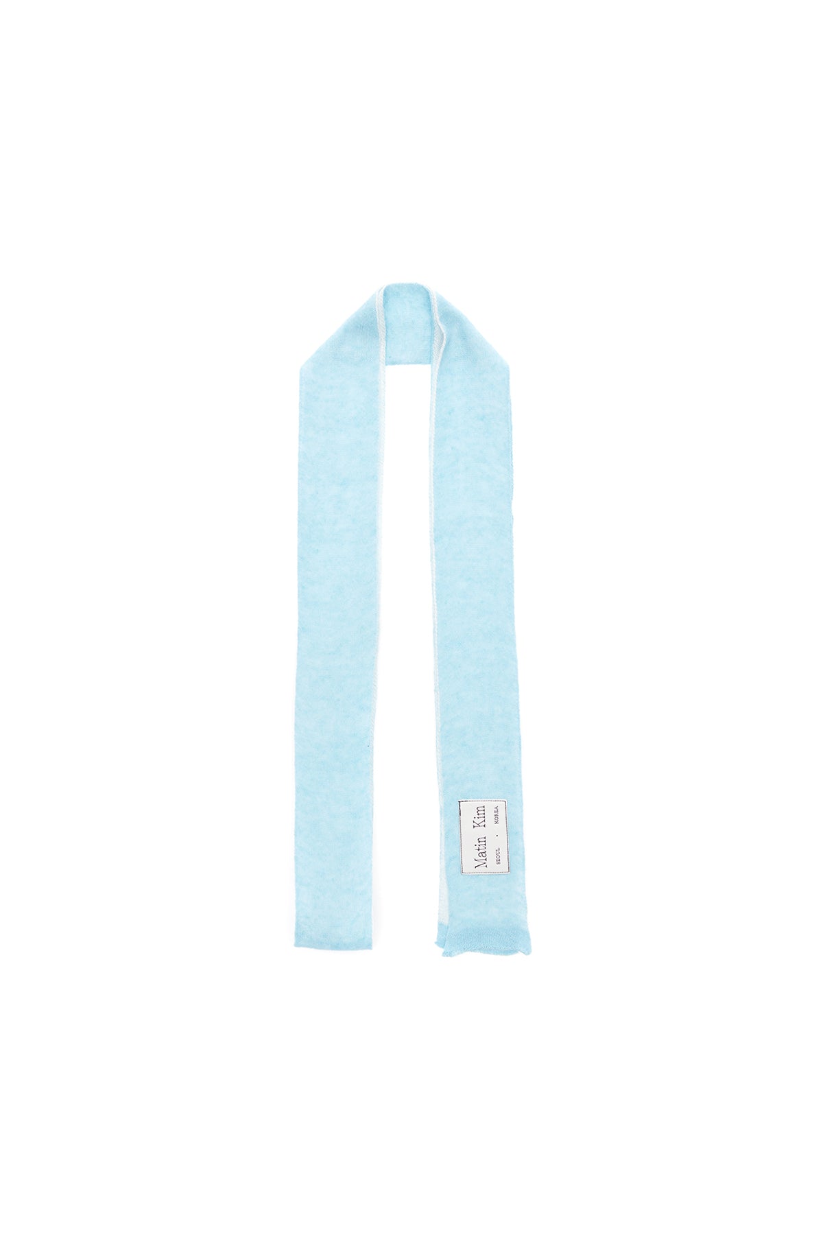 Matin Kim - Two Tone Lettering Muffler (Sky) product image 3 | TRAB K-Fashion Australia