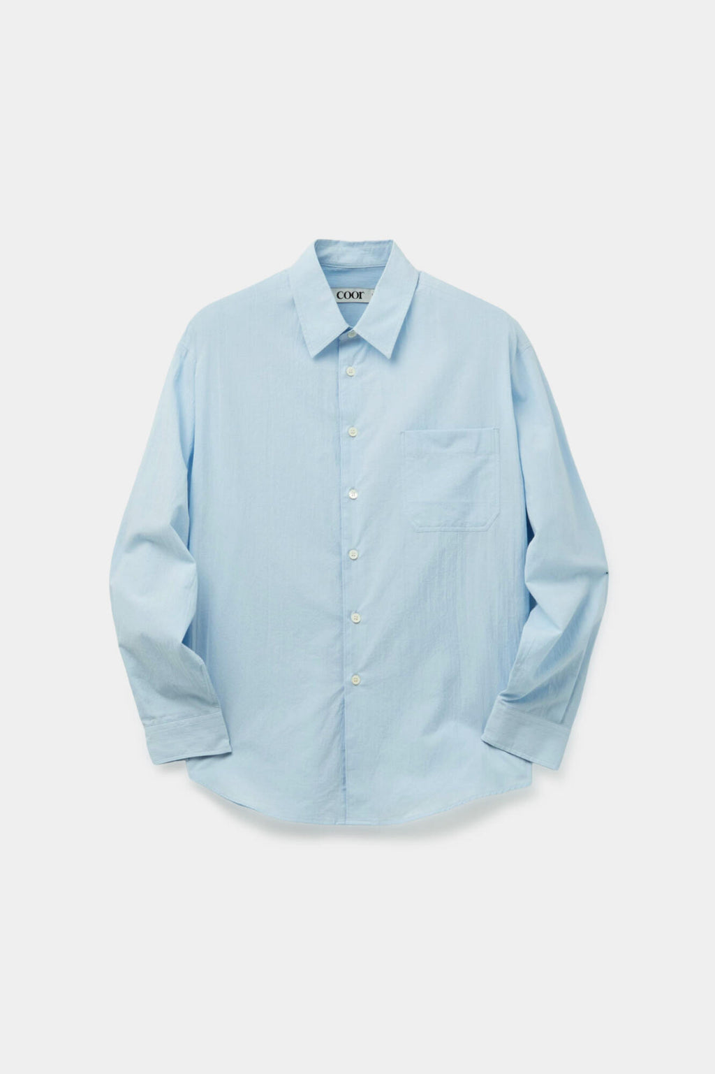 Coor - Solid Crease Shirt (Sky Blue) product image 1 | TRAB K-Fashion Australia