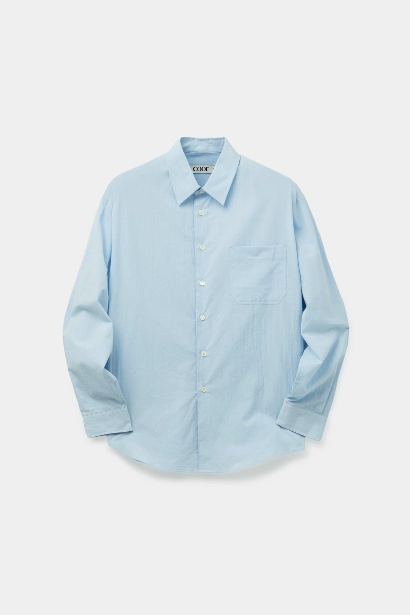 Coor - Solid Crease Shirt (Sky Blue) product image 1 | TRAB K-Fashion Australia
