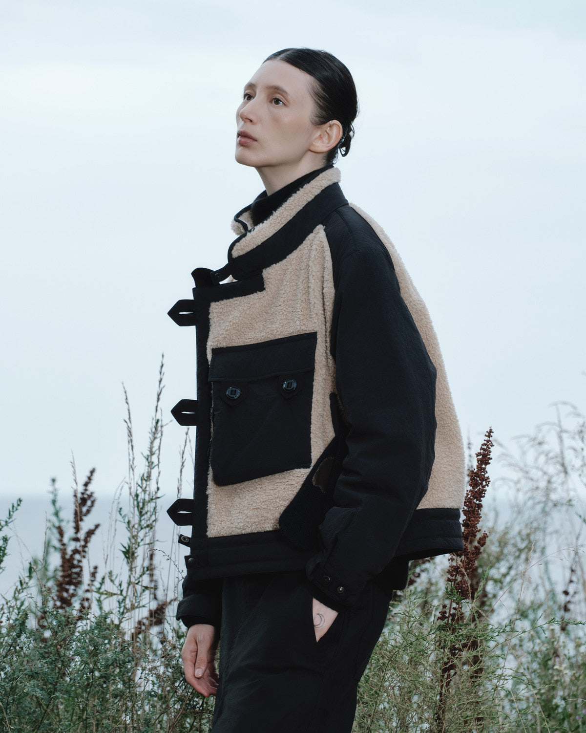 Eastlogue - Motorcycle Jacket (Black & Ecru) product image 3 | TRAB K-Fashion Australia