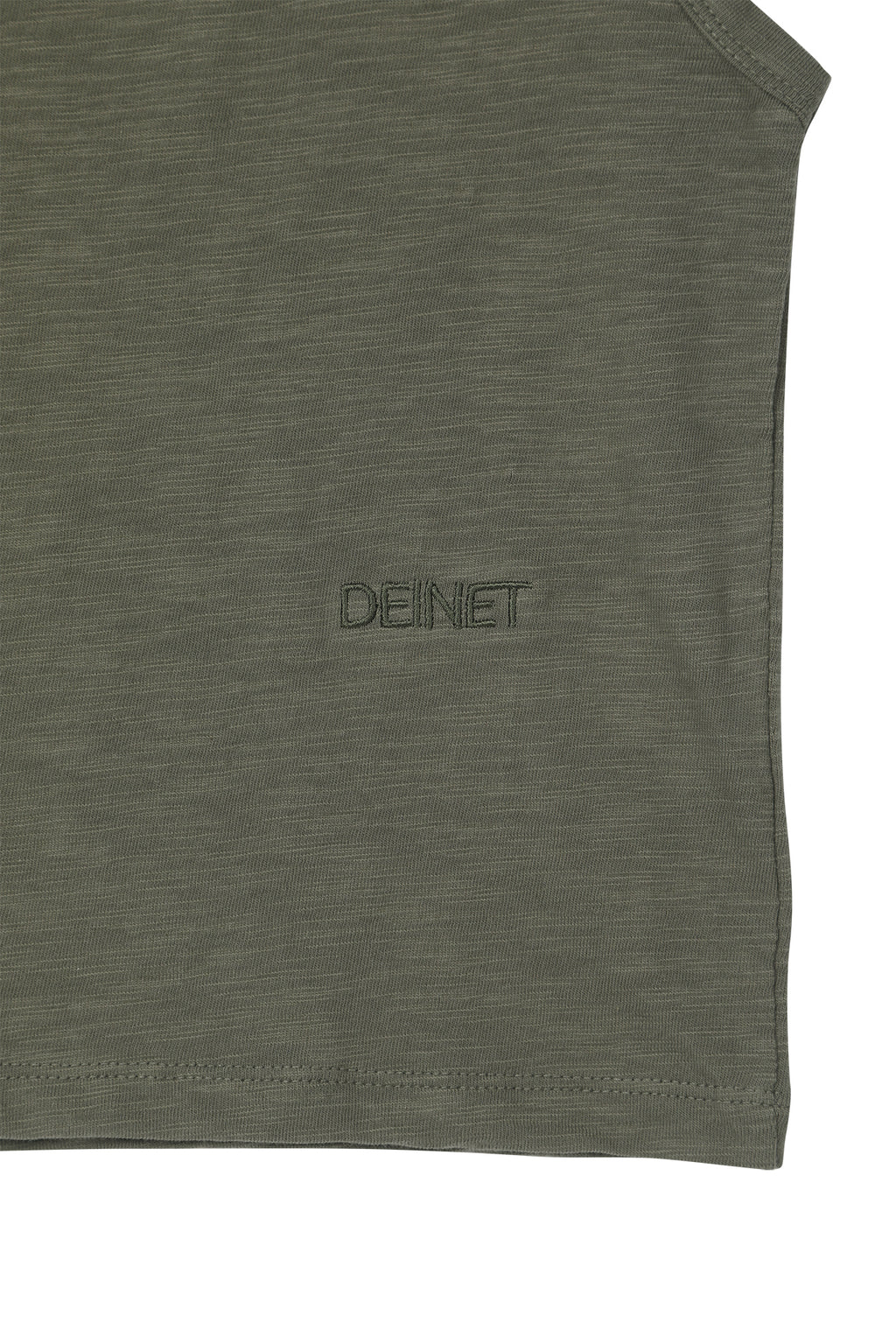 Deinet - Slub Cap Sleeve T-Shirt (Khaki) product image 5 | TRAB K-Fashion Australia