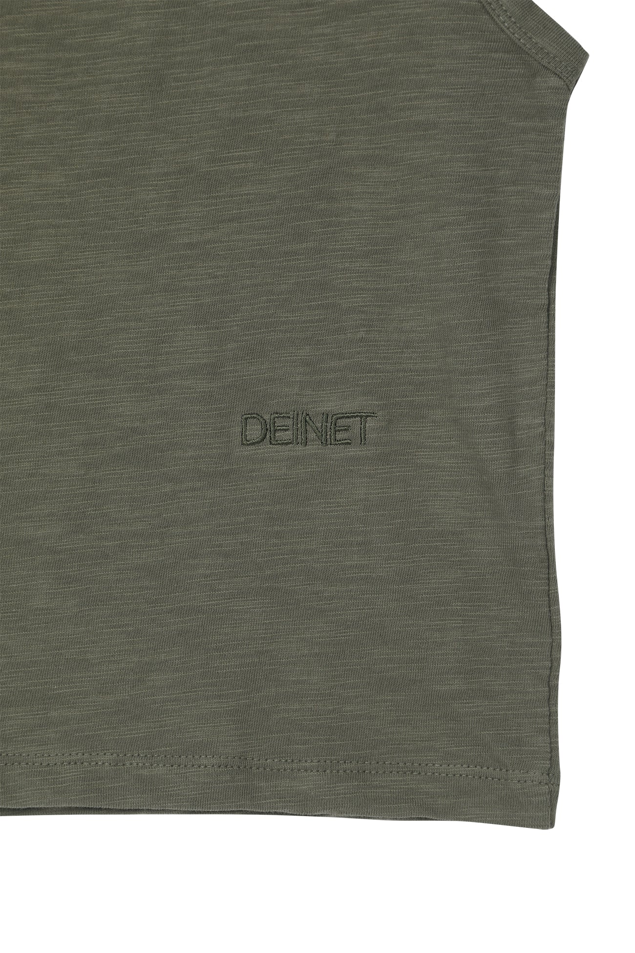 Deinet - Slub Cap Sleeve T-Shirt (Khaki) product image 5 | TRAB K-Fashion Australia