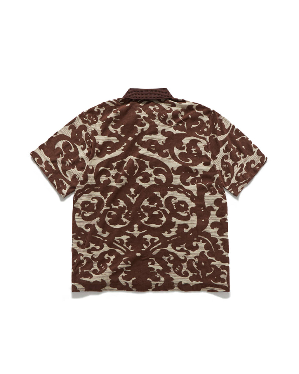 Eastlogue - Textured Collar Shirt (Brown Jacquard) product image 6 | TRAB K-Fashion Australia