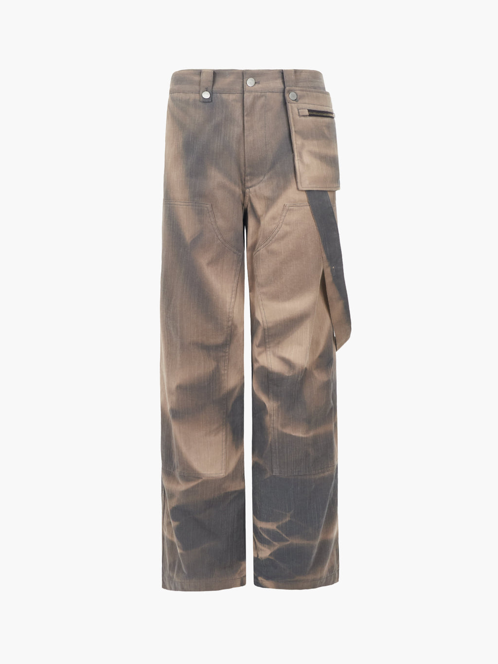 Jiyong Kim - Sun-Bleached Double Knee Trousers (Grey) product image 9 | TRAB K-Fashion Australia