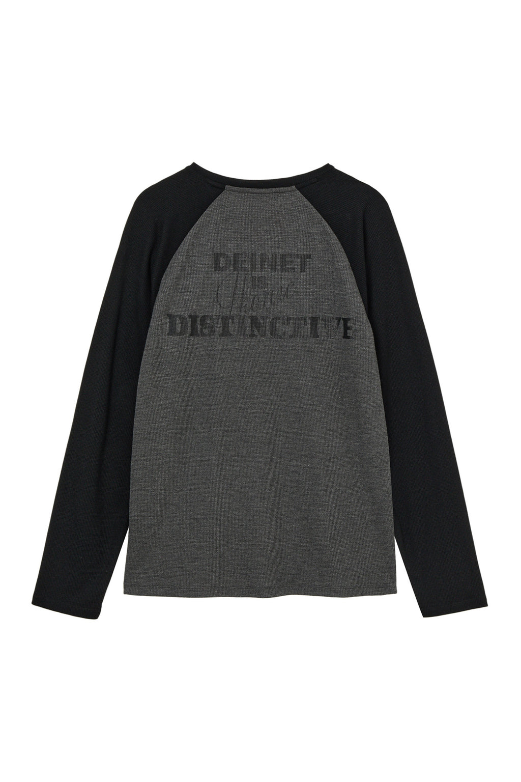 Deinet - Waffle Raglan Long Sleeve (Charcoal) product image 2 | TRAB K-Fashion Australia