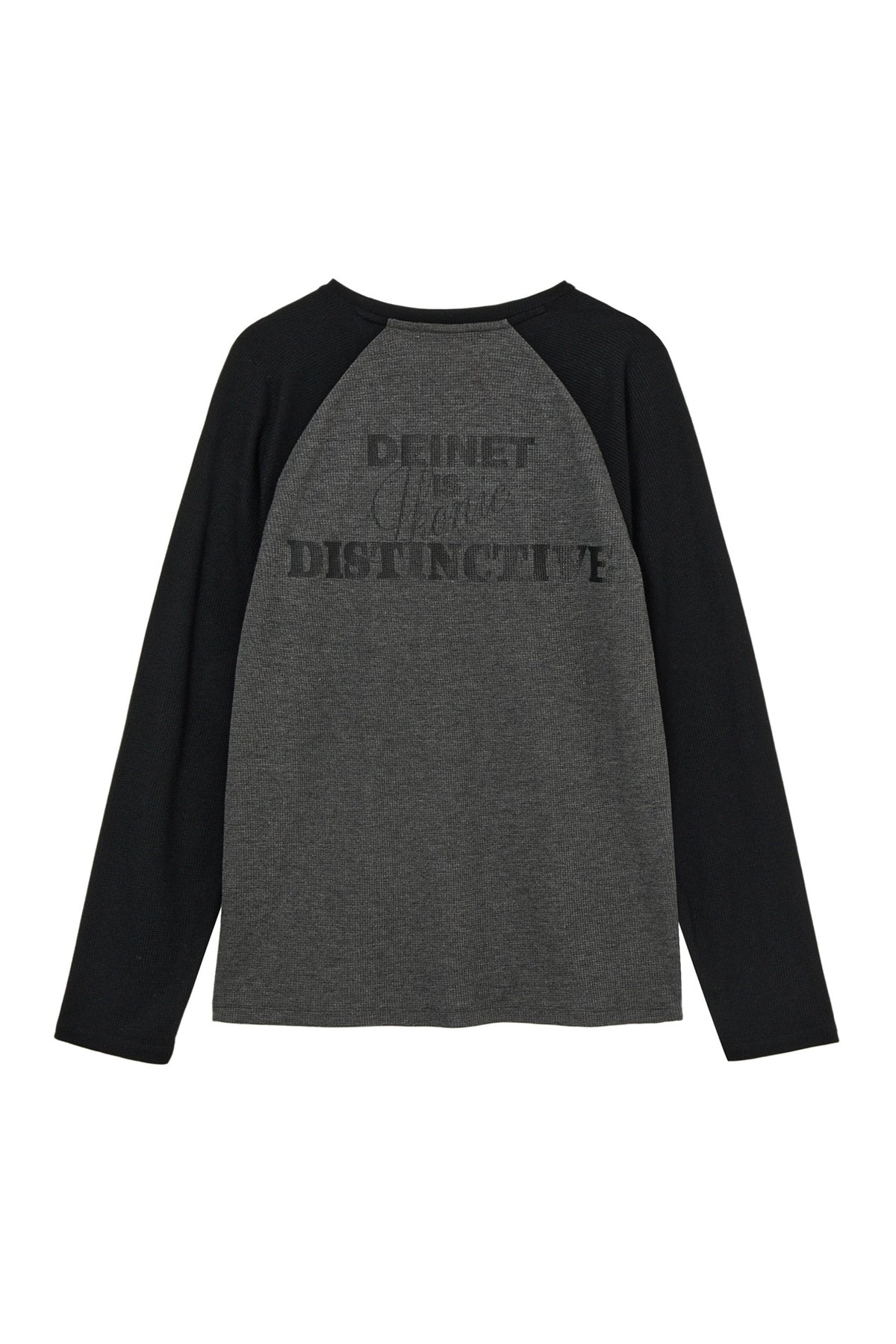 Deinet - Waffle Raglan Long Sleeve (Charcoal) product image 2 | TRAB K-Fashion Australia