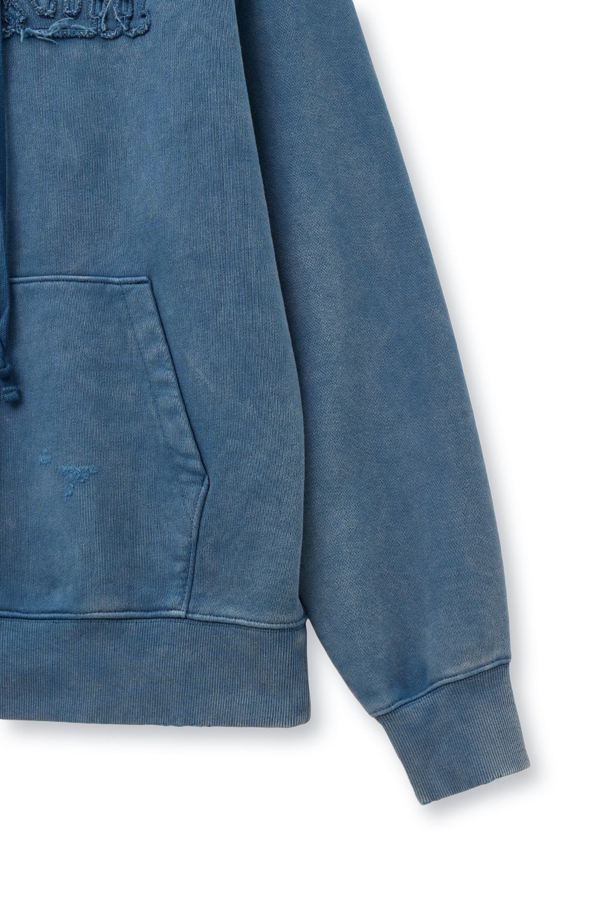 Matin Kim - Vintage Color Dying Logo Hoody (Blue) product image 4 | TRAB K-Fashion Australia