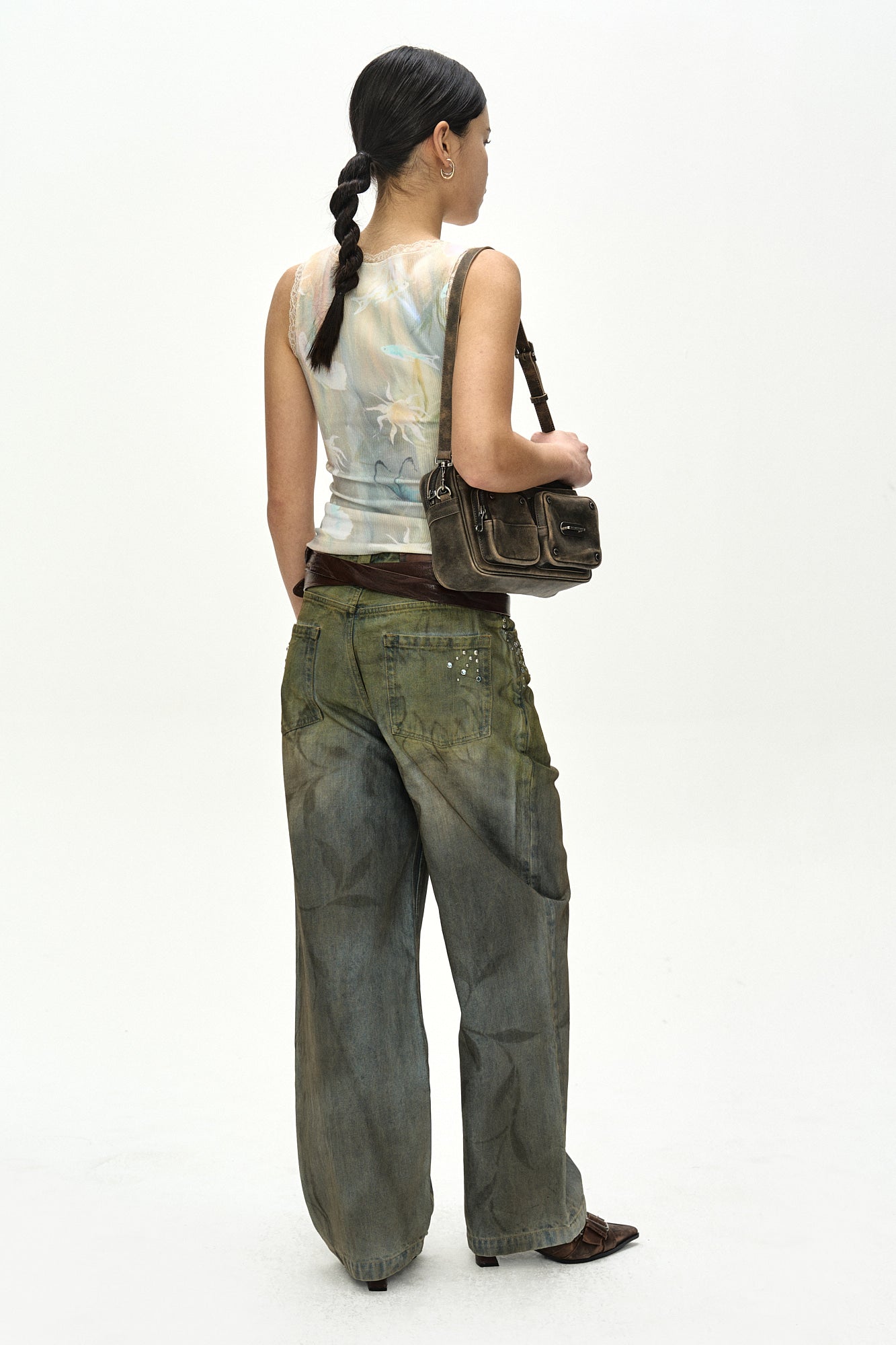 Andersson Bell - Fish & Butterfly Lace Embroidered Tank Top (Multi) product image 4 | TRAB K-Fashion Australia
