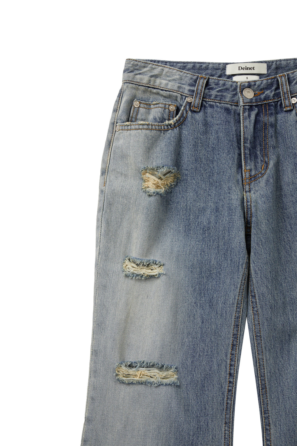 Deinet - Side Seam Washed Jeans (Blue) product image 4 | TRAB K-Fashion Australia