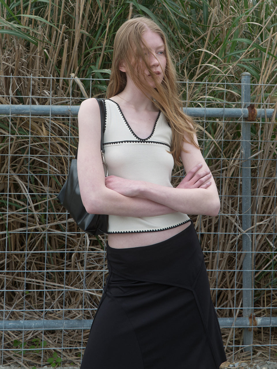 Kijun - [Ships 29 June] Scallop Stitch Sleeveless (Ivory) product image 2 | TRAB K-Fashion Australia