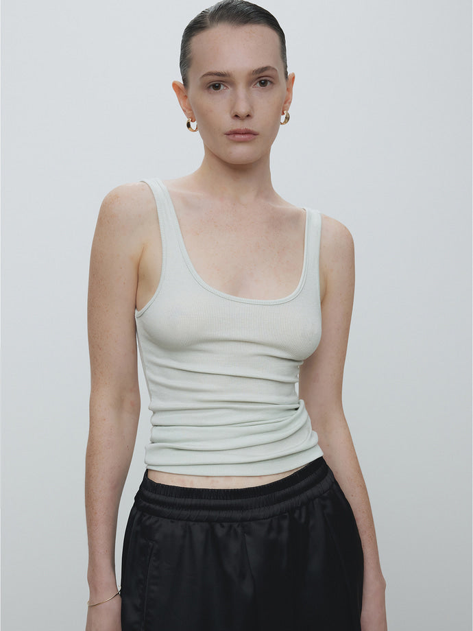 Tonywack - Tencel U-Neck Sleeveless (Mint) product image 1 | TRAB K-Fashion Australia