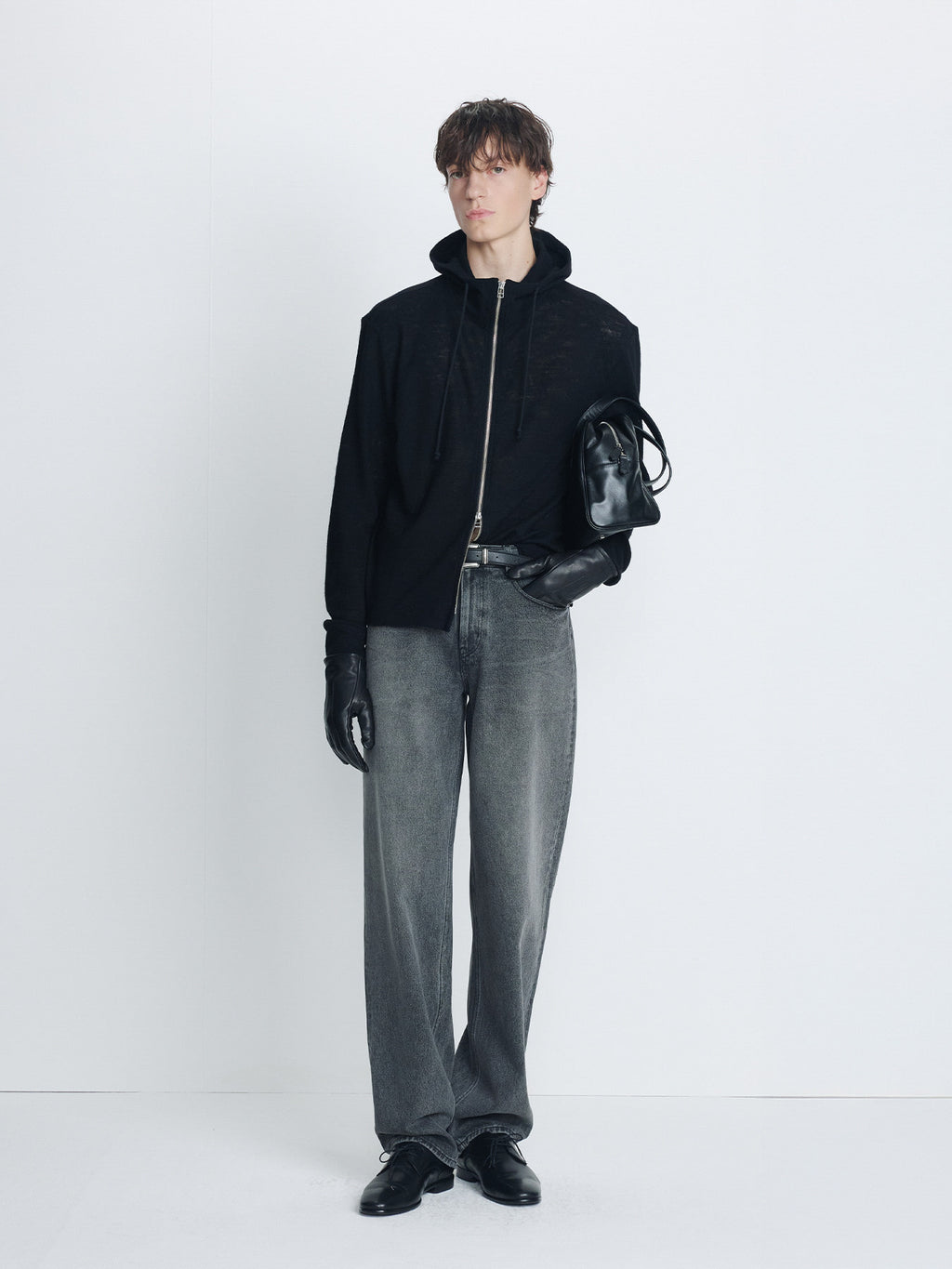 Tonywack - Loose Tapered Denim Jeans (Vintage Faded Black) product image 1 | TRAB K-Fashion Australia