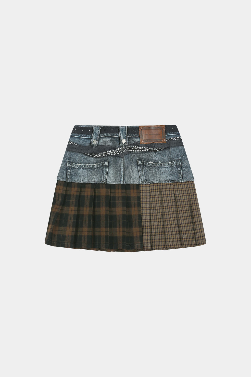 Andersson Bell - Double Belt Printed Mini Skirt (blue) (Blue) product image 10 | TRAB K-Fashion Australia