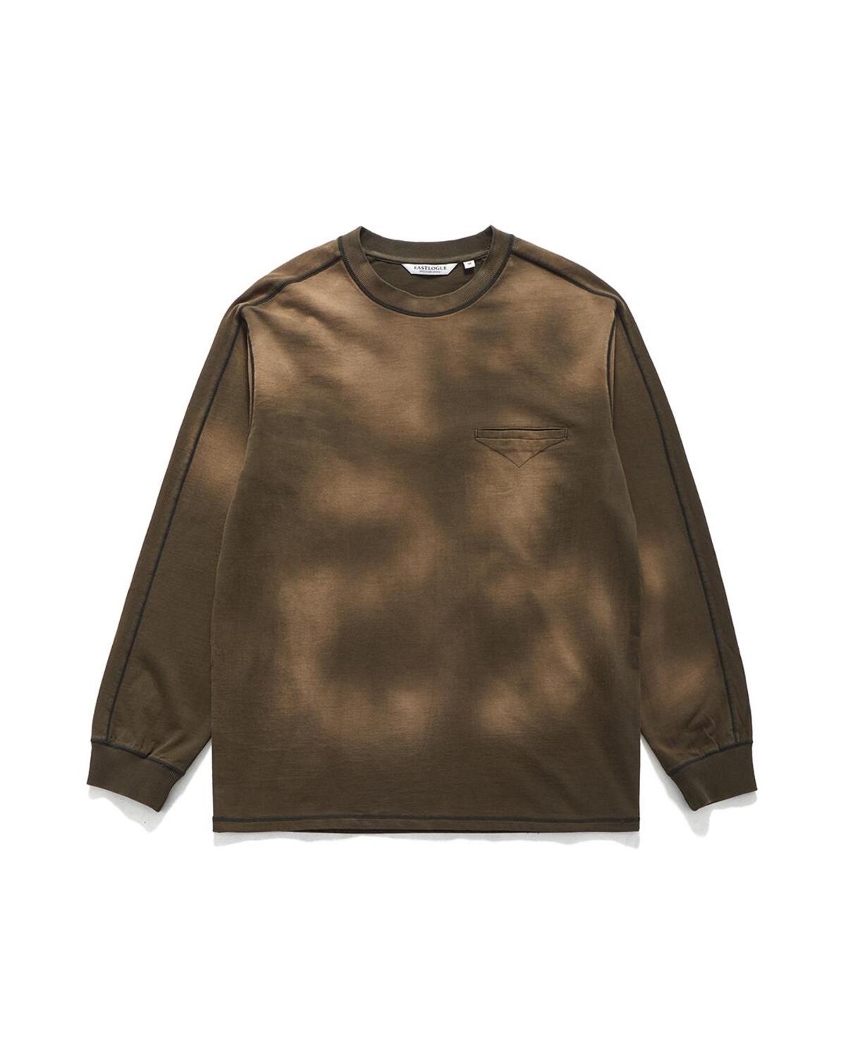 Eastlogue - Bleached Cpo L.s T-shirts (Olive) product image 5 | TRAB K-Fashion Australia