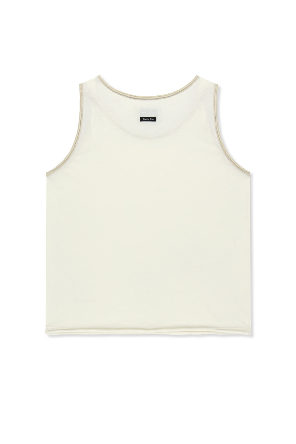Matin Kim - Twist Shoulder Sleeveless Top (Cream) product image 2 | TRAB K-Fashion Australia