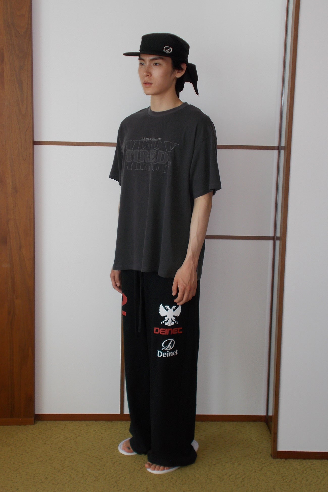 Deinet - Scarf Logo Ball Cap (Black) product image 2 | TRAB K-Fashion Australia