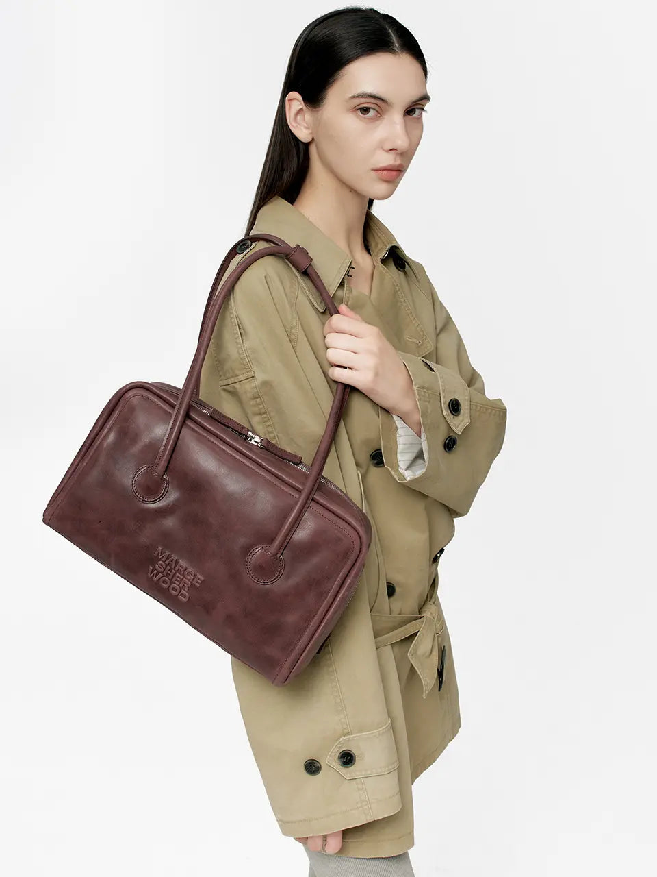 Marge Sherwood - Soft Boston (Wine Pull-Up) product image 2 | TRAB K-Fashion Australia