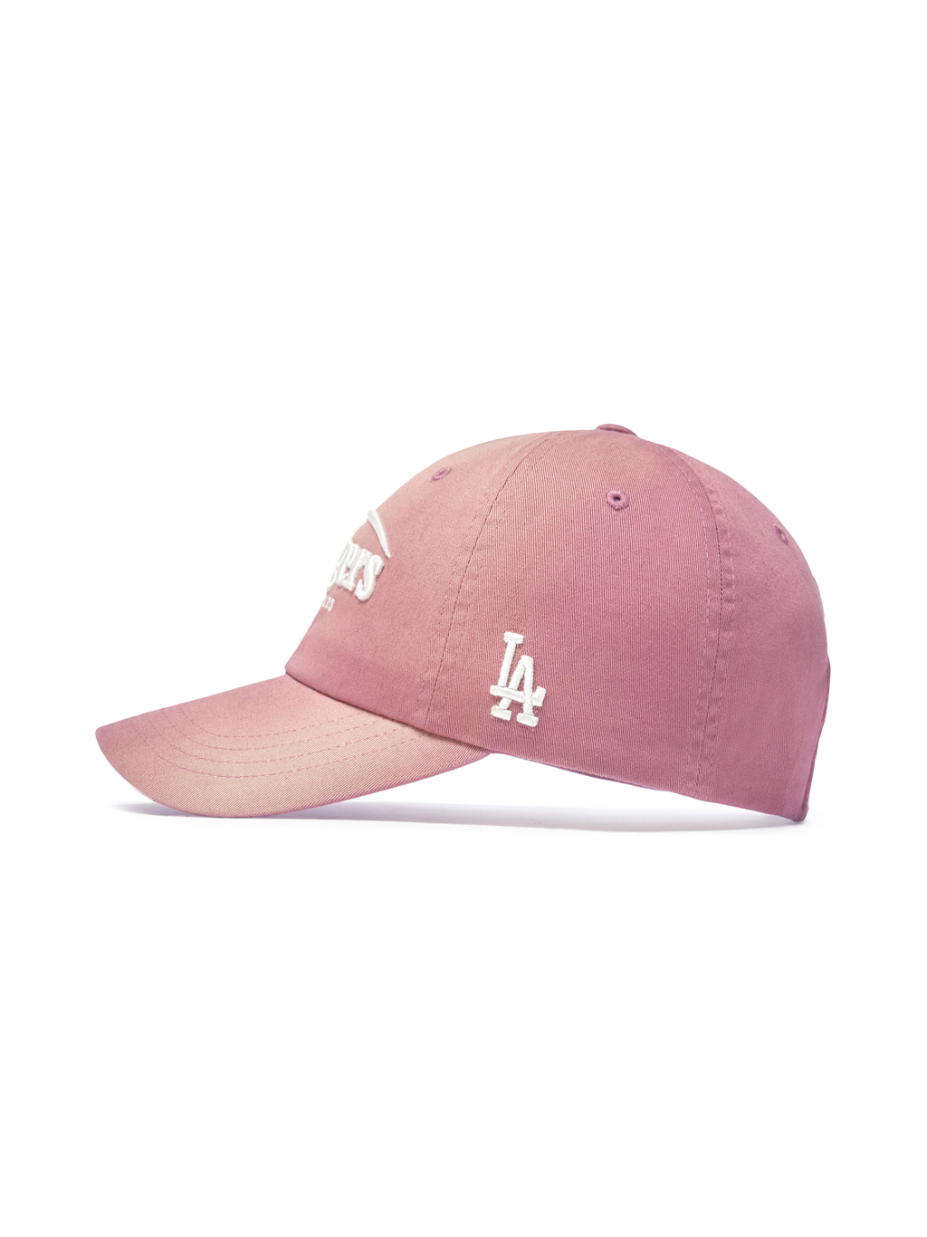 MLB Korea - MLB Vintage Washing Curve Logo Unstructured Ball Cap LA Dodgers (Pink) product image 3 | TRAB K-Fashion Australia