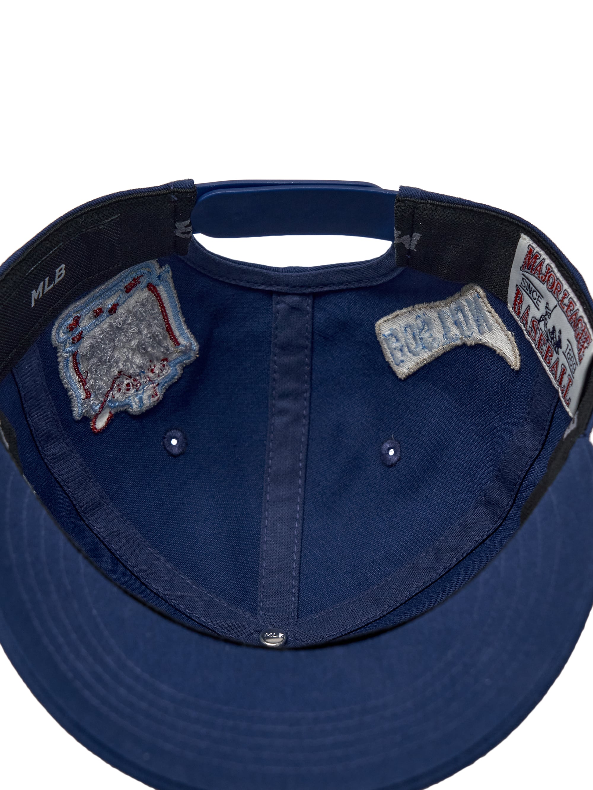 MLB Korea - MLB Signature All-Over Patch Structure Ball Cap Boston Red Sox (Navy) product image 10 | TRAB K-Fashion Australia