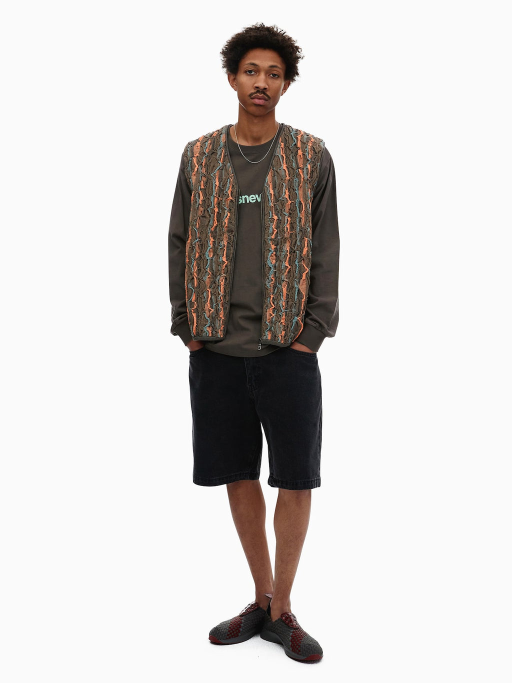 thisisneverthat - 3D Cable Knit Vest (brown) product image 5 | TRAB K-Fashion Australia