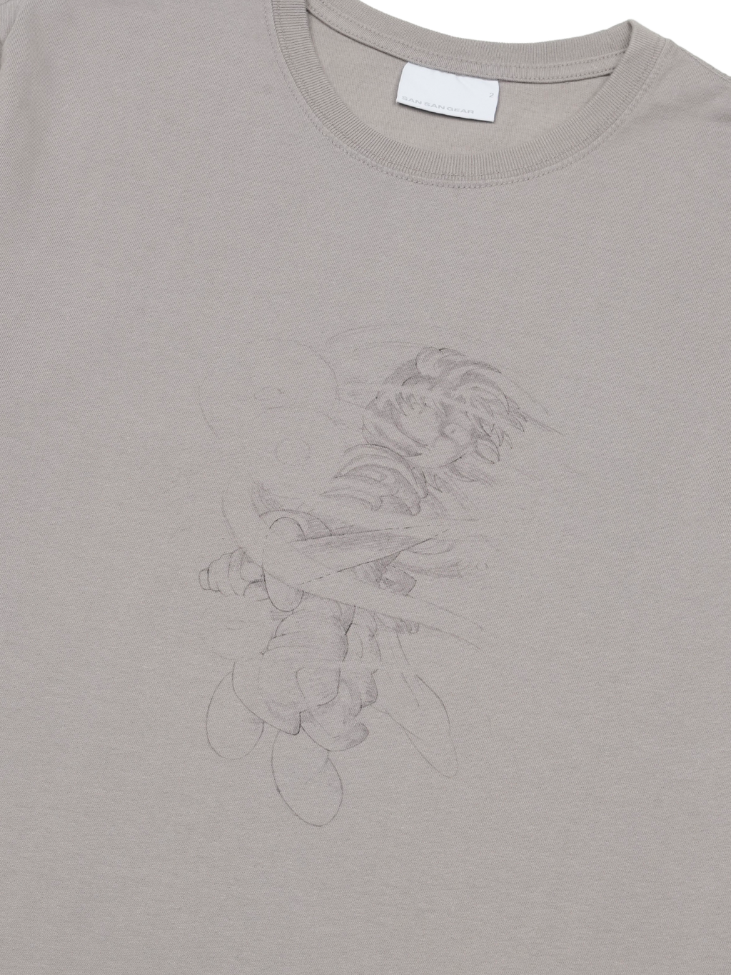 San San Gear - San San X Yuminha Storm T-Shirt (Grey) product image 3 | TRAB K-Fashion Australia