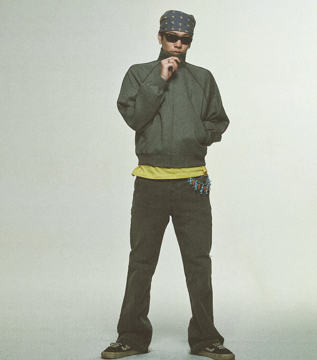 Llege - Embroidery Logo Track Jumper (Grey) product image 6 | TRAB K-Fashion Australia