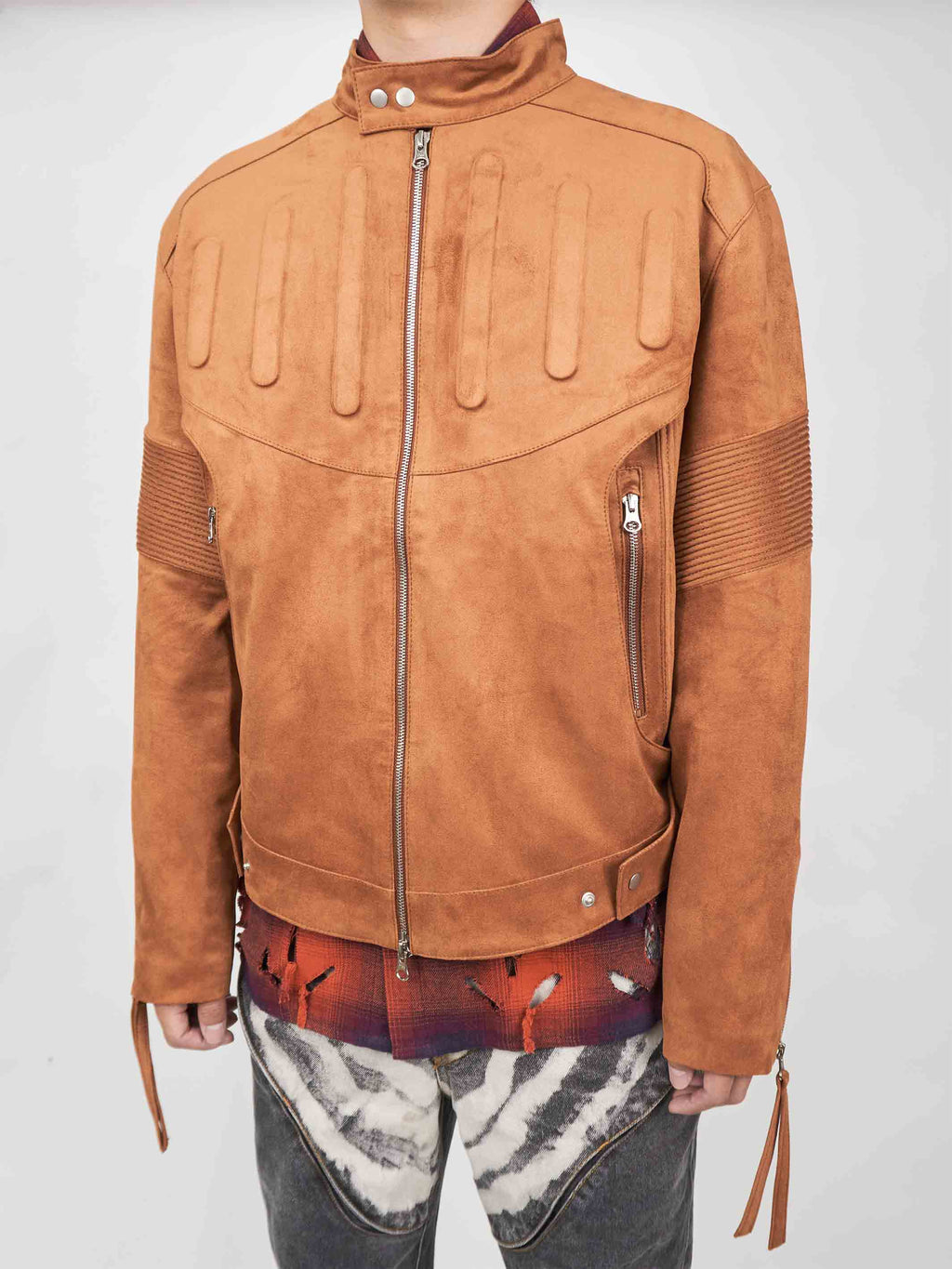 Juntae Kim - Embossed Leather Biker Jacket (OC1) product image 4 | TRAB K-Fashion Australia