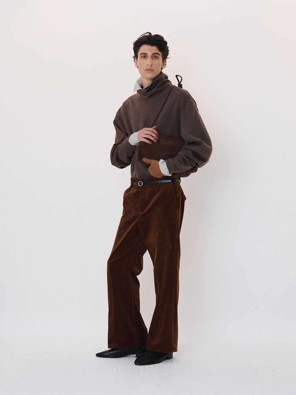 Recto - Corduroy Flare Pants (Tobacco) product image 3 | TRAB K-Fashion Australia