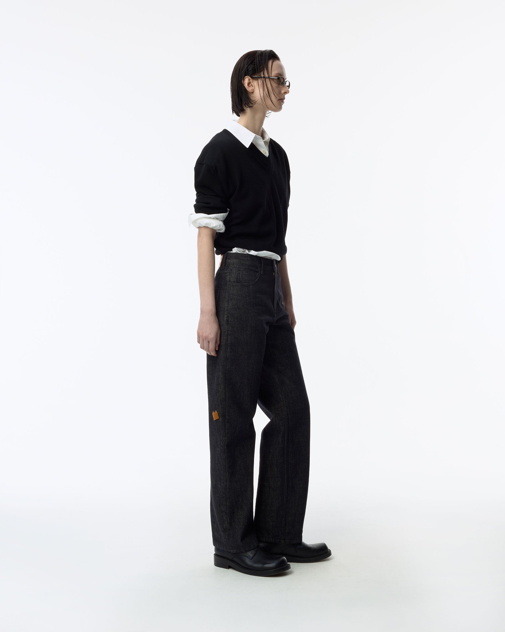 Ader Error - Sig; SV Tag jeans 06 (Noir) product image 3 | TRAB K-Fashion Australia