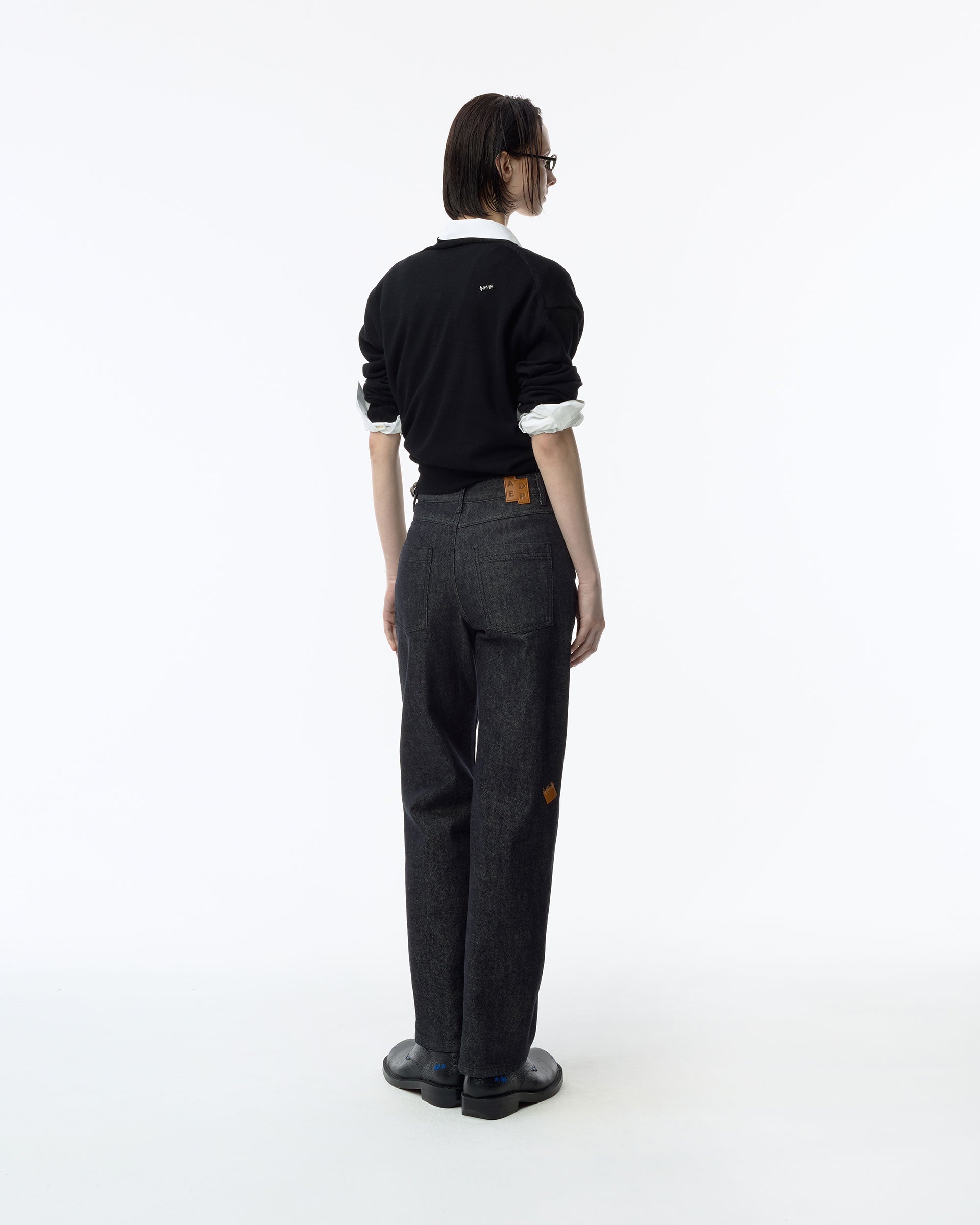 Ader Error - Sig; SV Tag jeans 06 (Noir) product image 4 | TRAB K-Fashion Australia
