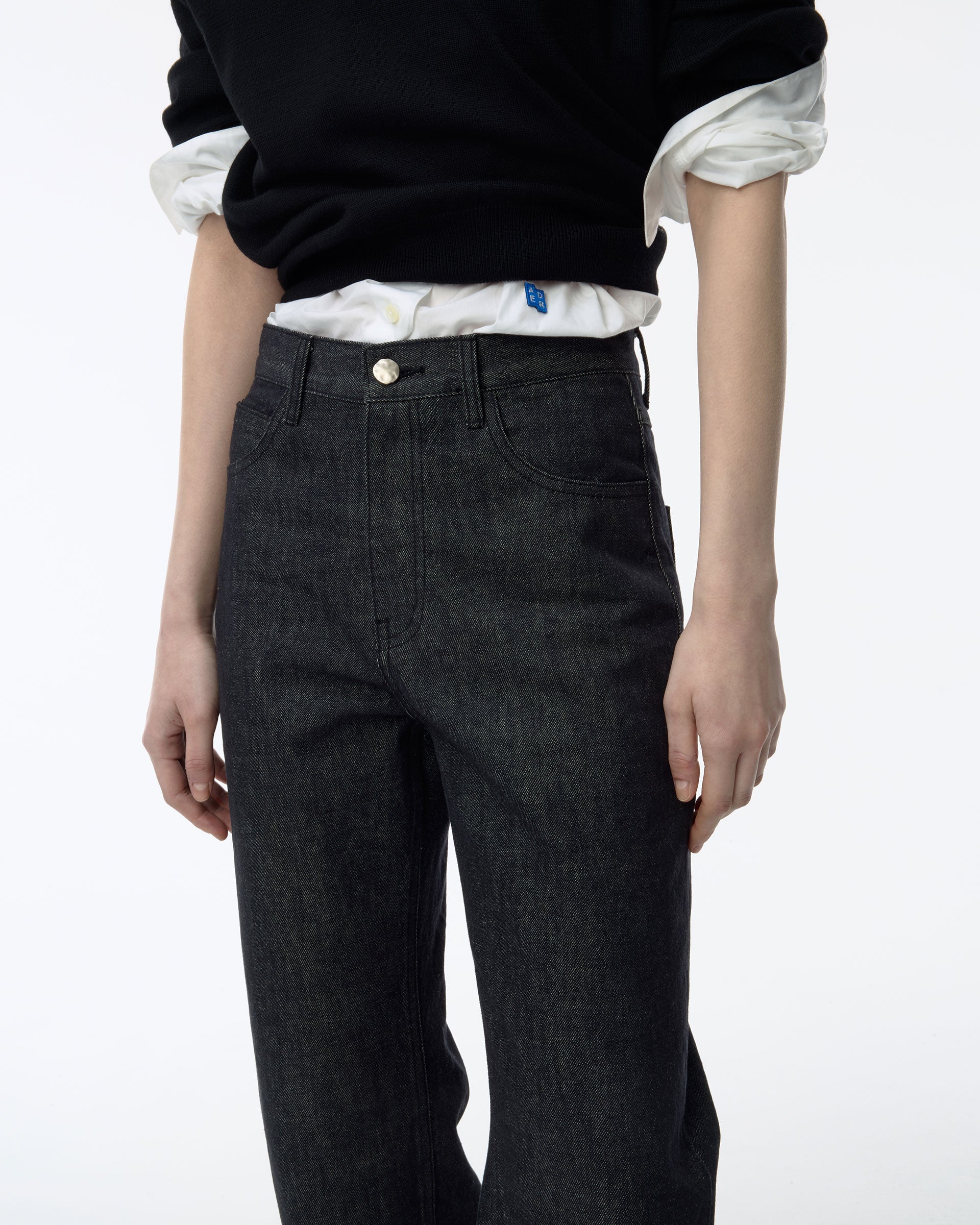 Ader Error - Sig; SV Tag jeans 06 (Noir) product image 5 | TRAB K-Fashion Australia