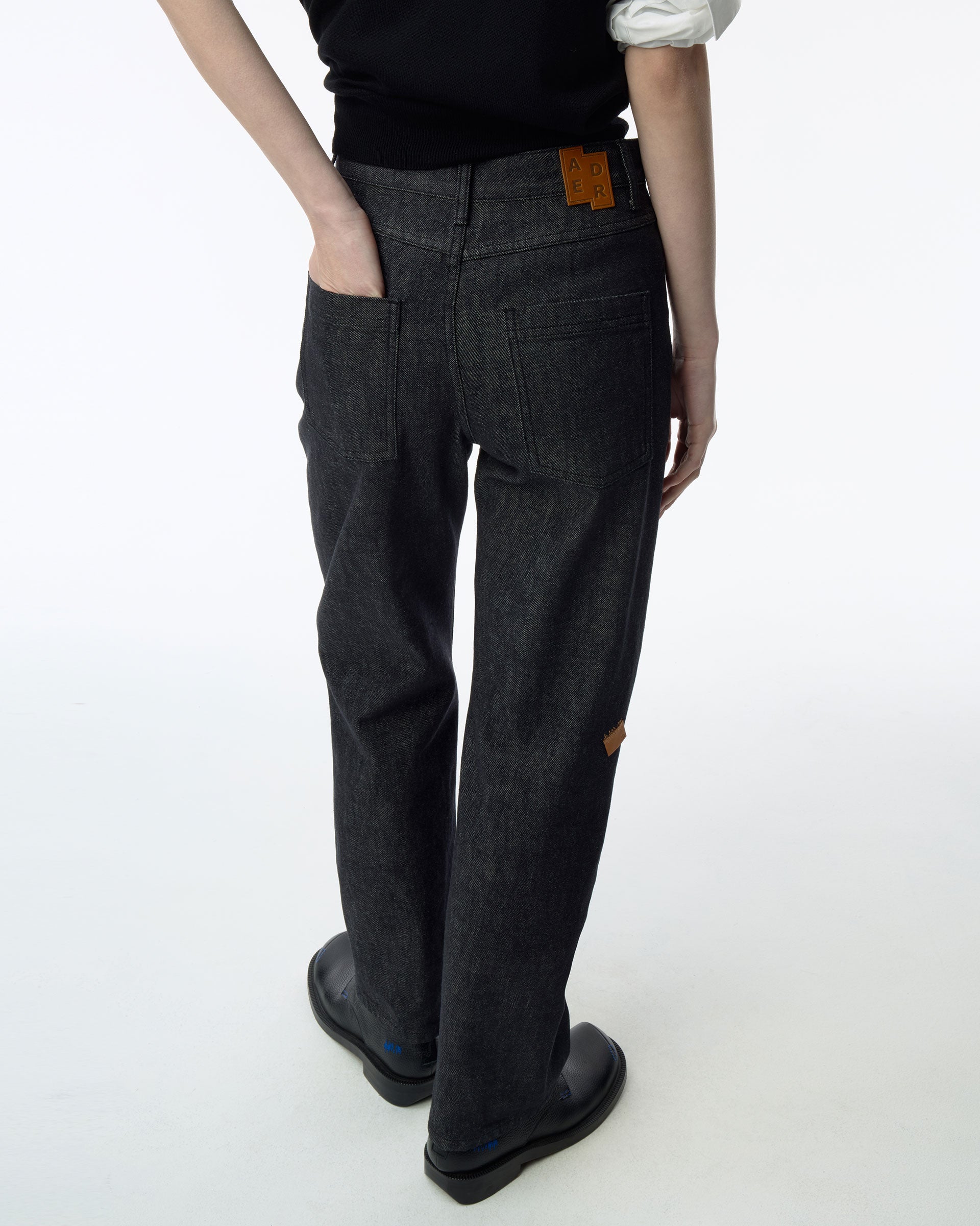 Ader Error - Sig; SV Tag jeans 06 (Noir) product image 6 | TRAB K-Fashion Australia